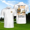 Whisky And Take Naps Golf Polo Shirt - A Must-Have For Golf Lovers