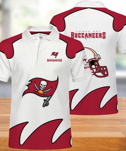 White Tampa Bay Buccaneers Polo Shirt - Ideal For Nfl Fans With Unique Prints