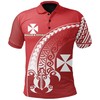 White Turtle Plumeria Banana Leaf Polo Shirt From Wallis And Futuna