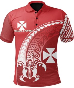 White Turtle Plumeria Banana Leaf Polo Shirt From Wallis And Futuna