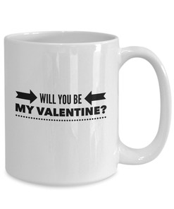 Will You Be My Valentine Mug - Valentine Gifts for Men and Women Included