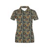 Witch Bat Halloween Print Women'S Polo For Halloween Lovers
