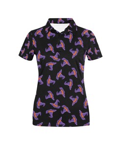 Witch Hat Print Women'S Polo For Halloween Lovers