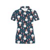 Women'S 3D Snowman Print Polo Shirt - Cozy Gift For Fans Of Snowmen