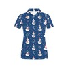 Women'S 3D Snowman Print Polo Shirt - Unique Gift For Fans Of Snowmen