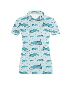 Women'S 3D Snowman Print Polo Shirt - Whimsical Gift For Fans Of Snowmen