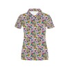Women'S 3D Sugar Skull Polo Shirt - Bold And Eye-Catching Design
