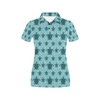 Women'S Beachy Sea Turtle 3D All-Over Print Polo Shirt