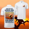 Women'S Behind Horse Girl Polo Shirt All Over Printed - A Standout Polo Shirt Design For Horse Enthusiasts.