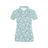 Women'S Cute Horse Print Polo Shirt - Ideal For Horse Enthusiasts