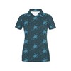 Women'S Palm Tree & Sea Turtle 3D All-Over Print Polo Shirt