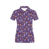 Women'S Skeleton Halloween Dance Print Polo Shirt - Gift For Fans Of Skulls And Spooky Occasions
