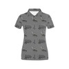 Women'S Skunk Print Polo Shirt - Trendy Gift For Animal Lovers