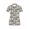 Women'S Sloth Print Polo Shirt - Fun And Cute Gift For Sloth Lovers