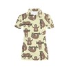 Women'S Sloth Print Polo Shirt - Fun Gift For Sloth Lovers