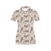 Women'S Squirrel Print Design Polo Shirt - Eye-Catching 3D Polo For Fans Of Squirrels