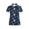 Women'S Summer Sea Turtle Print Polo Shirt