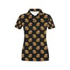 Women'S Tiger Head Tattoo All Over Print Polo Shirt - Unique And Eye-Catching Design With Polo Collar
