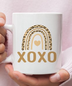 Xoxo Coffee Mug - Valentines Day Mug For Her - Cute Mugs For Couples - Happy Valentines Day Mug