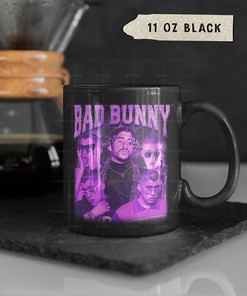 YHLQMDLG Bad Bunny Coffee Mug, Benito Antonio Vintage Cup, Hip-hop Rap Quote Mug, Moving Mug Gift