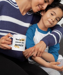 You Are As Sweet As Honey Mug Set - Bee Mug Set - Valentines Mug Gift