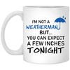 You Can Expect A Few Inches Tonight Mug - Weatherman Valentine Gift - Naughty Mug Set