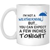 You Can Expect A Few Inches Tonight Mug for Him or Her - Weatherman Valentine Mug - Naughty Valentines Mug