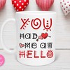You Had Me At Hello Valentine Mug, Heart Shaped Valentines Day Mug for Her or Him