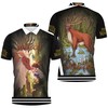 Young Princess Mononoke And God In Forest Shishigami Polo Shirt For Anime Lovers