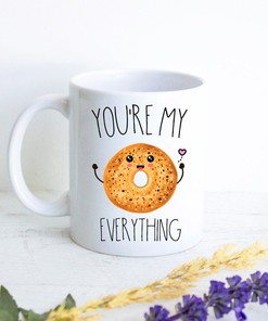 You're My Everything Valentines Day Mug, Perfect Anniversary Gift For Boyfriend Girlfriend, Valentine's Day Mug