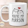You're My Purrson Mug - Cute Cat Lovers Gift Set - Girlfriend, Boyfriend, Wife Mug