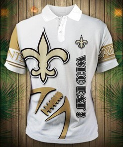 Zigzag 3D Polo Shirt For New Orleans Saints Fans - Bold Design