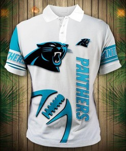 Zigzag Athleisure Polo Shirt - Carolina Panthers Fan Gift
