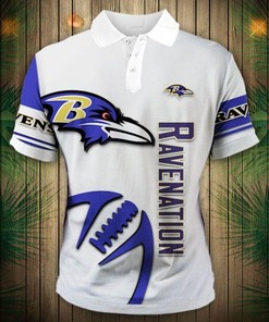 Zigzag Casual Polo Shirt - Baltimore Ravens Stand Out With Style
