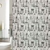 15-Piece Paris Bathroom Accessory Set with Shower Curtain, French Themed Bathroom Decor 