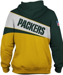 3 Lines Graphic Gift All Over Print 3D Zip Hoodie For Fans Of Green Bay Packers