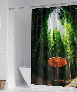 3D Bamboos Forest Jungle Trees Shower Curtain - Nature Prints