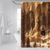 3D Bear Forest Shower Curtain - Cute Animal Prints