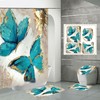 3D Cartoon Dinosaur Mat Bathrooms Shower Curtain For Kids Bathroom