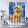 3D Cartoon Koala Mat Bathrooms Shower Curtain For Kids Bathroom