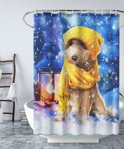 3D Cartoon Koala Mat Bathrooms Shower Curtain For Kids Bathroom