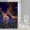 3D Deer Elk Animal Grass Shower Curtain - Animal Prints And Nature Patterns