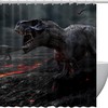3D Dinosaurs Shower Curtain - Fun And Cute Dinosaur Prints