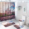 3D Disneyland Castle Garden Shower Curtain - Magical Prints