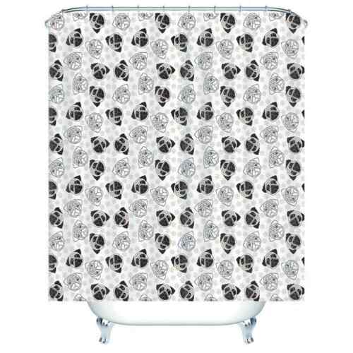 3D Dog Heads Shower Curtain - Waterproof Fabric Bathroom Decoration - Image 3