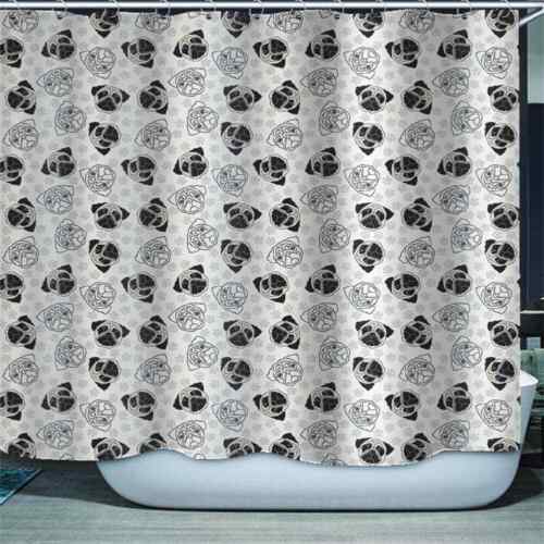 3D Dog Heads Shower Curtain - Waterproof Fabric Bathroom Decoration - Image 4