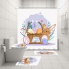 3D Easter Eggs Rabbit Shower Curtain - Festive And Cute Prints