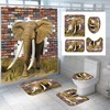 3D Elephant Print Shower Curtain - Cute Animal Prints