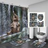 3D Elephant Shower Curtain With Animal Design