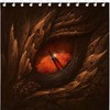 3D Eye Art Scary Western Fantasy Mythical Print Fabric Shower Curtain